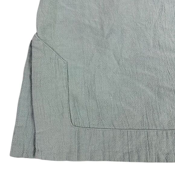 Soft Surroundings Cotton Tunic Blouse Womens Size Medium Pale Aqua - Picture 5 of 7